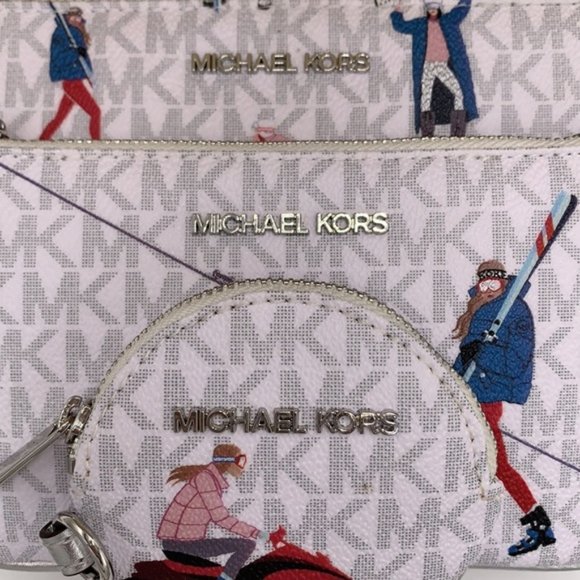 MICHAEL KORS JET SET GIRLS MULTIFUNCTIONAL WRISTLET TRIO BRIGHT WHITE MU… - Picture 5 of 16